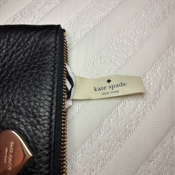 ❤️🎁 Kate Spade NY Black Pebbled Leather Wristlet ❤️🎁 - Picture 7 of 7
